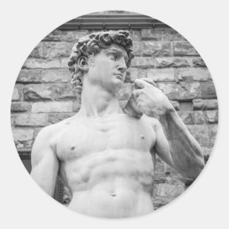 Adesivo Redondo David (Michelangelo)