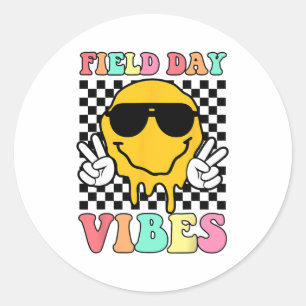 Adesivo Redondo Day Vibes Summer Teacher Kids No Último Dia Da Esc