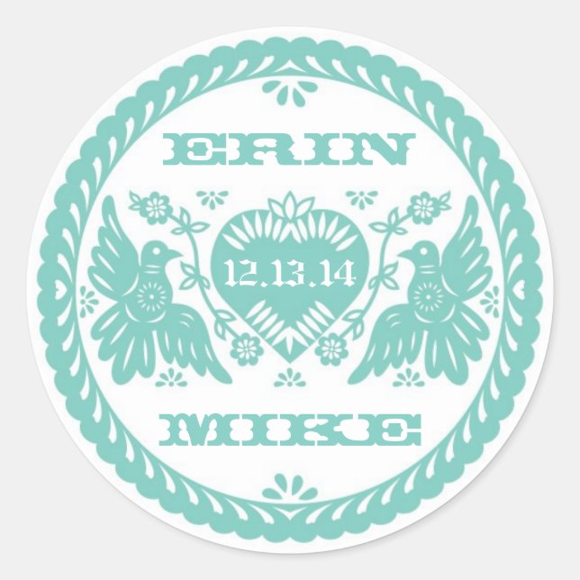 Adesivo redondo de 3" de aves vivas (Frente)