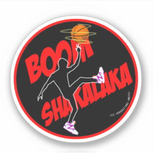 Adesivo redondo de 90, Boom Shakalaka - logo