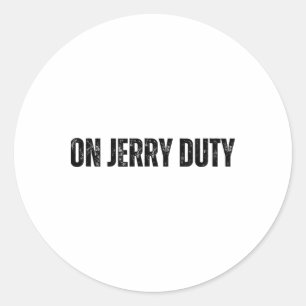 Adesivo Redondo De Esqui No Dever De Jerry Piada Divertida De Esqu