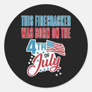 Adesivo Redondo De Julho, O Bombeiro Nascido No Quarto