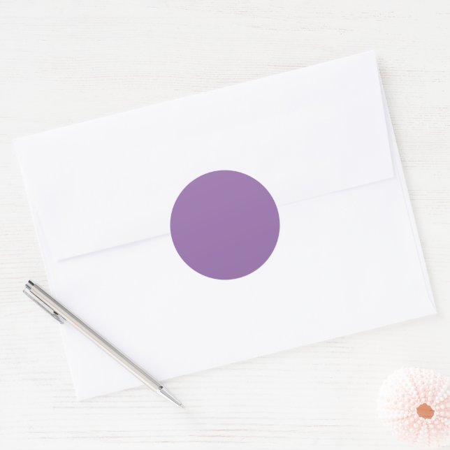 Adesivo Redondo de Lavanda Suave Silenciado (Envelope)