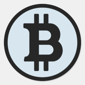 Adesivo Redondo de Logotipo Bitmoney