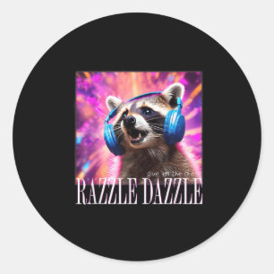 Adesivo Redondo Dê-me as velhas Razzles Dazzles Retro Y2k 90s Meme