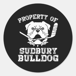 Adesivo Redondo De Sudbury Bulldog