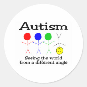 Adesivo Redondo ....De Um Ângulo Diferente (Pessoas)