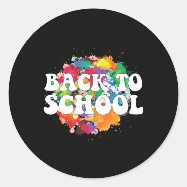 Adesivo Redondo De Volta À Escola 2025 (Frente)
