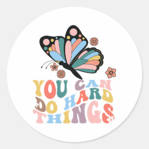 Adesivo Redondo De Volta À Escola Você Pode Fazer Coisas De Duro
