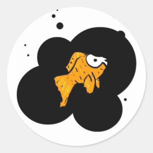 Adesivo Redondo Deathfish