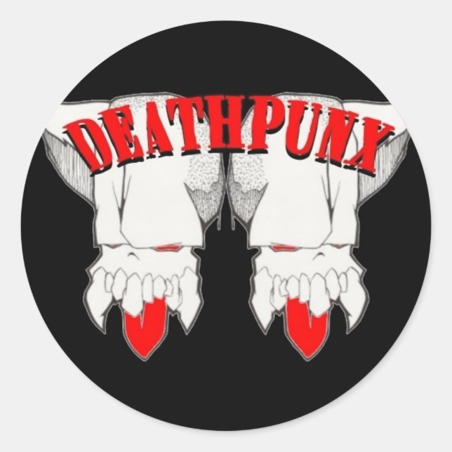 ADESIVO REDONDO DEATHPUNX TM (Frente)