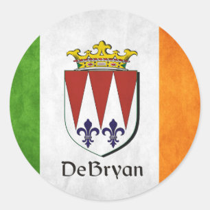 Adesivo Redondo DeBryan Irish Flag