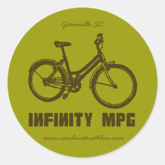 Adesivo Redondo decal castanho INFINITY MPG, www.carolinatriathlon
