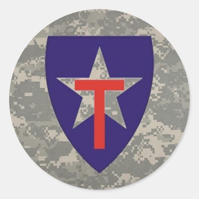 Adesivo Redondo decalque digital em estrela TXSG (Frente)