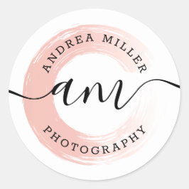 Adesivo Redondo Decano Personalizado do Logotipo de Troca de Tinta