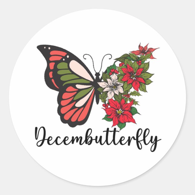 Adesivo Redondo Decembutterfly (Frente)