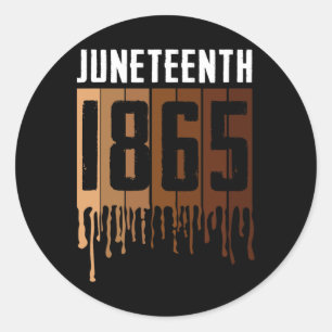 Adesivo Redondo Décima Camiseta de Junho 19 de junho de 1865 Dia d