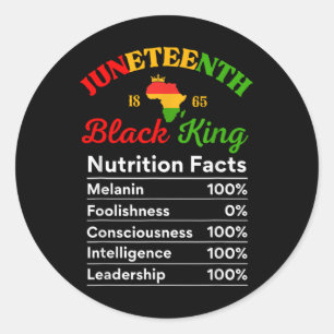 Adesivo Redondo Décima Junta Rei Negro Fala Melanin Prid