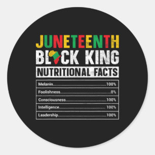 Adesivo Redondo Décima Junta Rei Negro Fatos Nutricionais Melanina