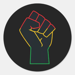 Adesivo Redondo Décima Sétima Celebra da Libertação Afro-Americana