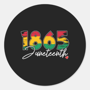 Adesivo Redondo Décima Sétima Celebração da Liberdade Negra 1865 "