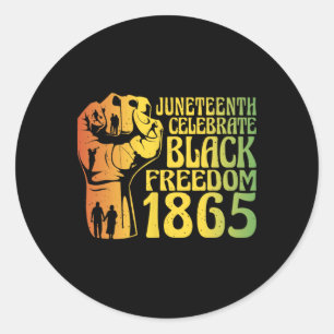 Adesivo Redondo Décima Sétima Celebração da Liberdade Negra 1865 H