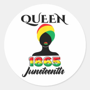 Adesivo Redondo Décima Sétima Mulheres Rainha Afro Melanin Negra G