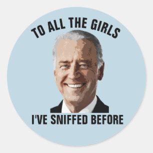 ADESIVO REDONDO DECISÕES DE JOE BIDEN STICKERS