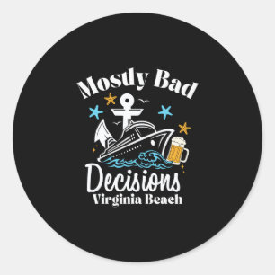 Adesivo Redondo Decisões Principalmente D Virginia Beach Spring Br