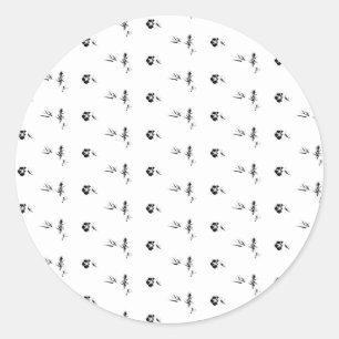 Adesivo Redondo Decoração, Cinzas Escuras, Carvão