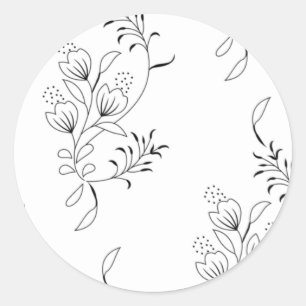 Adesivo Redondo Decorativo, Soapstone, Bianca
