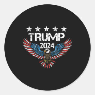 Adesivo Redondo Dedo Médio (nas costas) Odiarão Donald T
