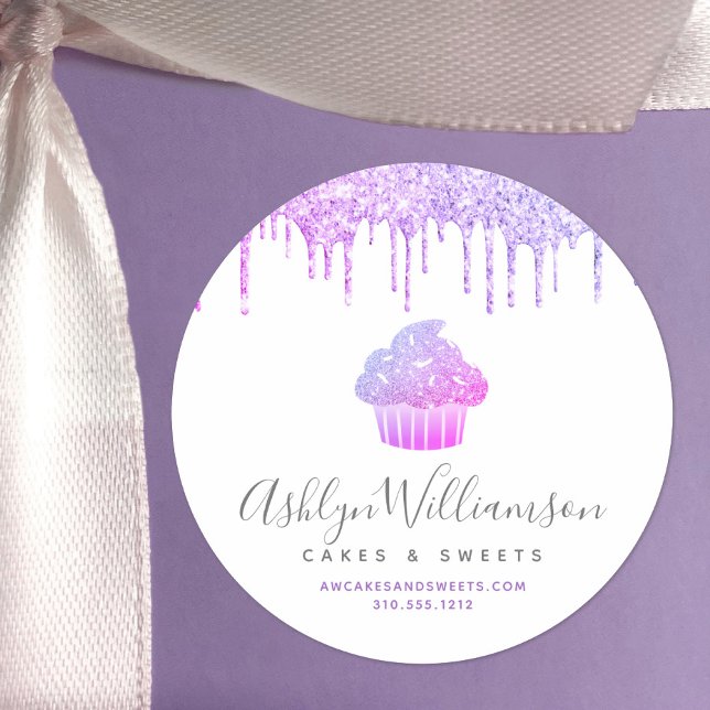 Adesivo Redondo Dedos para panificação de pastelaria de Cupcake ro (Criador carregado)