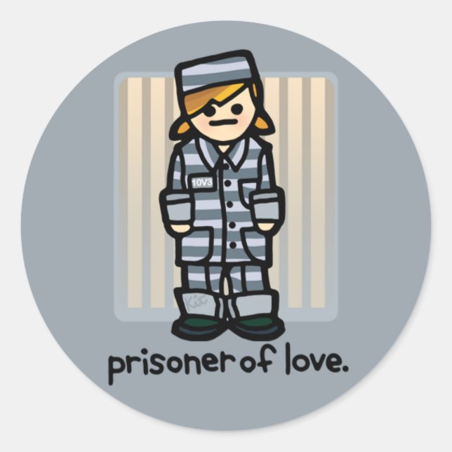 Adesivo Redondo dedos pegajosos te prendem. (Frente)