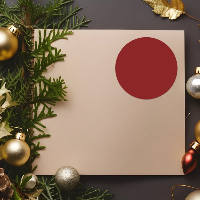 Adesivo Redondo Deep Red Stickers (Criador carregado)