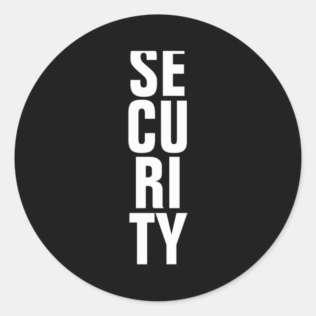 Adesivo Redondo Deep Royal Blue Template Womens Security  (Frente)