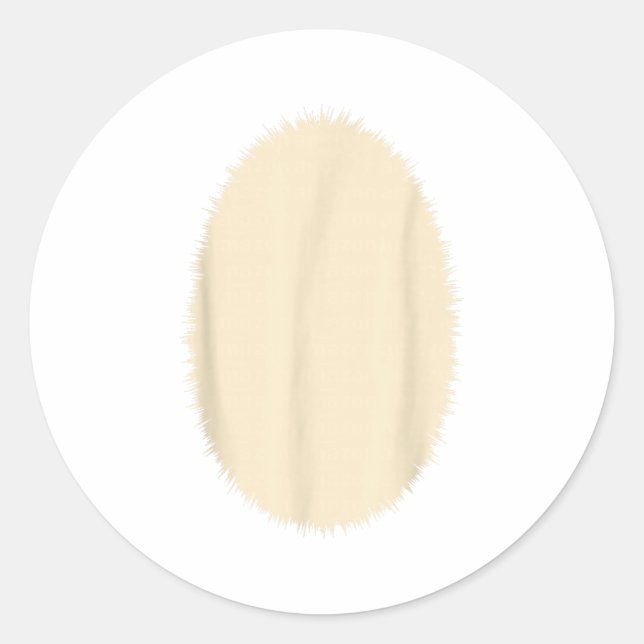 Adesivo Redondo Deer Belly Costume Funny Reindeer Sven Adult Cute  (Frente)