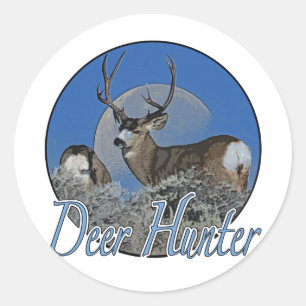 Adesivo Redondo Deer Hunter