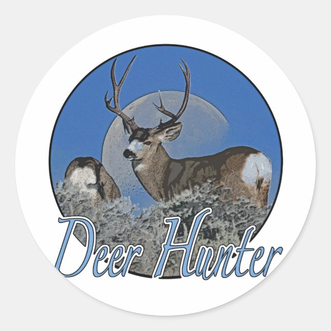 Adesivo Redondo Deer Hunter (Frente)