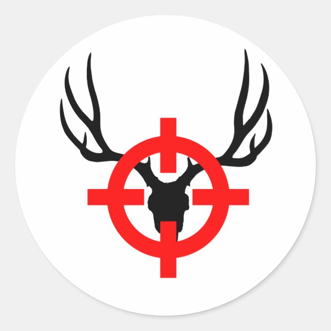 Adesivo Redondo Deer Hunter - Bullseye (Frente)