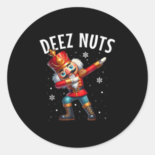 Adesivo Redondo Deez Loucos Nutcracker Nuny Men Mulheres Engraçada
