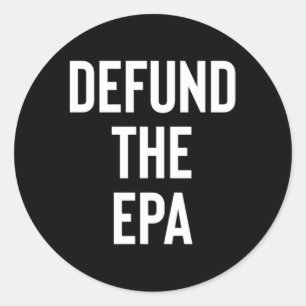 Adesivo Redondo Defender A Agência Epa De Proteção Ambiental Polit