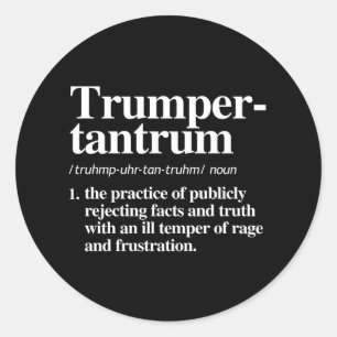 Adesivo Redondo Definição de Espectro de Trumper