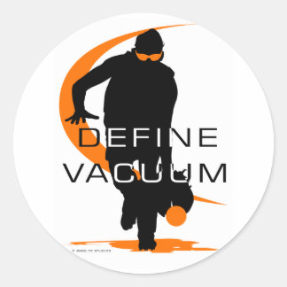 Adesivo Redondo Definir softball de preenchimento laranja de vácuo
