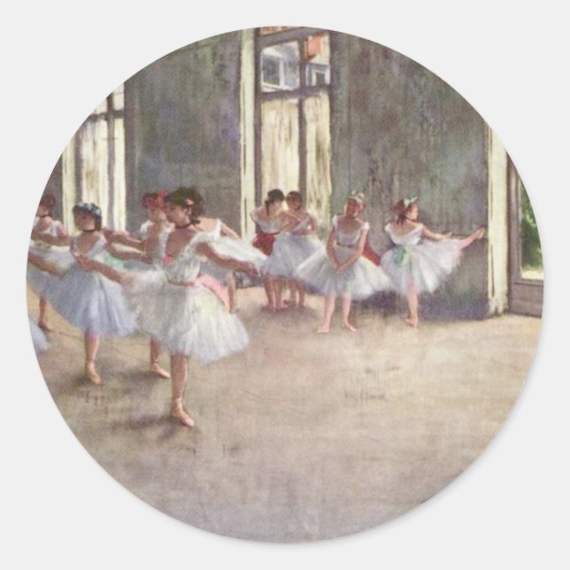 Adesivo Redondo Degas Balé Dancers (Frente)
