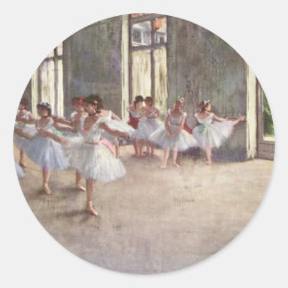 Adesivo Redondo Degas Balé Dancers