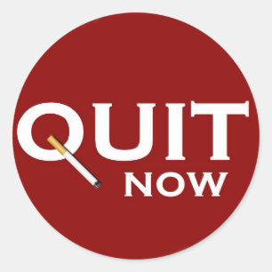 Adesivo Redondo Deixar de fumar