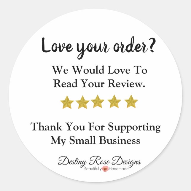 Adesivo Redondo Deixar Moderno um Pacote de Revisão (Frente)