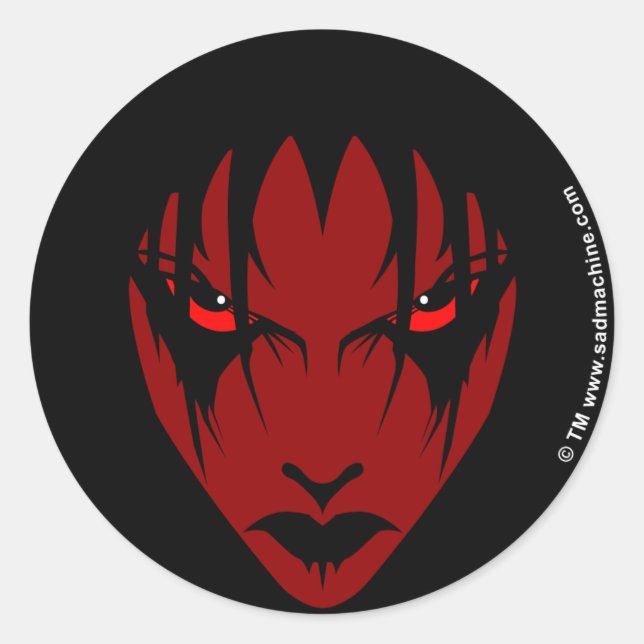 Adesivo Redondo deixe-me em paz (Frente)