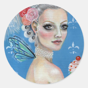 Adesivo Redondo Deixe-os comer bolo